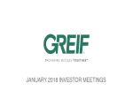 January 2018 Investor presentation