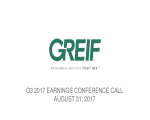 Q3 2017 Earnings Conference Call