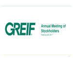 Annual meeting of Stockholders 2017