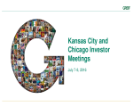 Kansas City and Chicago Investor Meetings